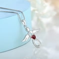thumbnail image 5 of FJ Guardian Angel Necklace for Women 925 Sterling Silver Ruby Infinity Pendant July Birthstone Jewelry Gifts for Mom Wife Daughter, 5 of 7