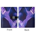 thumbnail image 2 of 9.2x6.7 inch Leather Notebook 100 Sheets, Multi-Pocket Design & Pen Loop Purple Butterflypurple Butterfly Refillable Journal Organizer, 2 of 6
