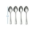 thumbnail image 4 of Mainstays Lace Stainless Steel Adult Teaspoon, 4-Piece Set, Silver, 4 of 8