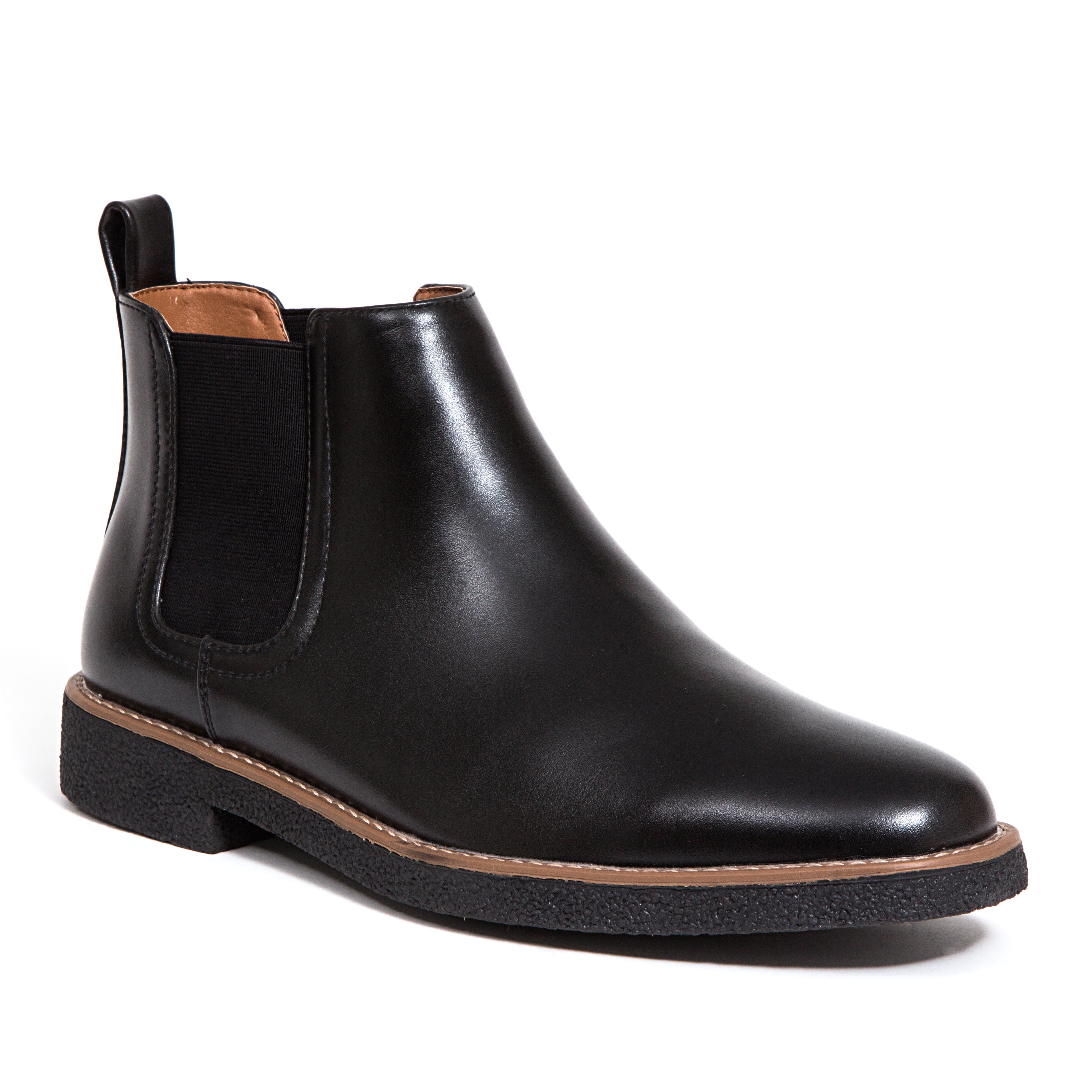 liberty　0206 LibertyZeno Mens Chelsea Side Zipper Ankle Boots, Genuine