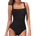 thumbnail image 3 of Women's Vintage Padded Push up One Piece Swimsuits Tummy Control Bathing Suits P, 3 of 5