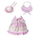 thumbnail image 6 of Floral Dress and Bonnet Set for 23 Inch Porch Goose Outfits, Vintage Lace Clothes for Front Porch Statue Decoration, Cute Accessory for Dress Up Goose, 6 of 7