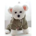 thumbnail image 3 of 1pc Pet Clothes For Winter Thick & Warm Hooded Jumpsuit Dinosaur Coat For Dogs & Cats, 3 of 4