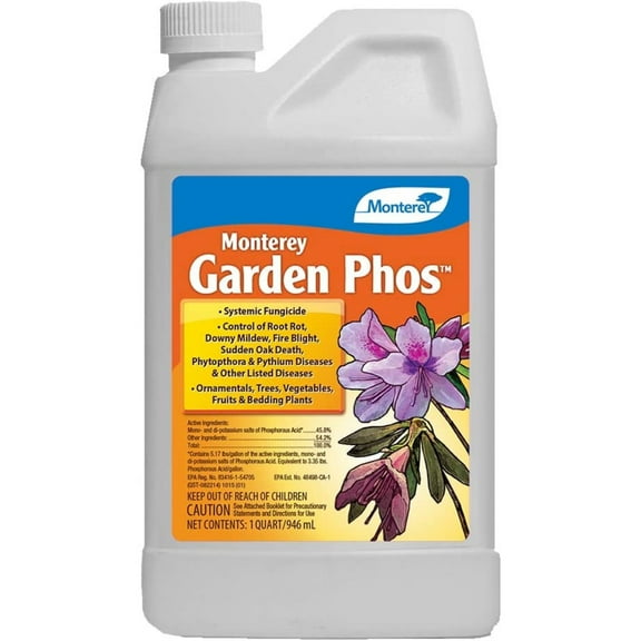 Monterey Garden Phos Systemic Fungicide Concentrate, 1 Quart
