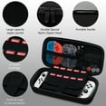 thumbnail image 4 of omrando Hard Carrying Case Compatible with Nintendo Switch (OLED Model) and Nintendo Switch,with Playing Stand , Tempered Film for Switch and OLED,Switch Accessories (Black-Black), 4 of 6