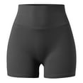 thumbnail image 3 of Breezora Women's High Waist Button Detail Yoga Shorts Scrunch Lifting Workout Running Quick Dry Gym Bottoms, 3 of 8