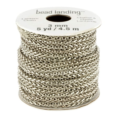 UPC: 0195158758870 | 5yd. Rhodium Lantern Chain by Bead Landing™