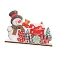 thumbnail image 3 of Adorno navideño de madera DIY Decoración del hogar Decoración navideña para casa de vacaciones Estilo B, 3 of 9