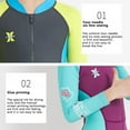 thumbnail image 5 of Kids Diving Suit Neoprene Wetsuit Long Sleeves UV Protection Swimwear S-2XL, 5 of 6