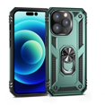 thumbnail image 1 of SaniMore Tri-layer Case for iPhone 14 Pro Max 6.7" 2022, 360° Rotating Holder/Kickstand Rugged PC Back + TPU Bumper Magnetic Car Mount Anti-fingerprint Anti-fall Heavy Duty Protective Case, Darkgreen, 1 of 7