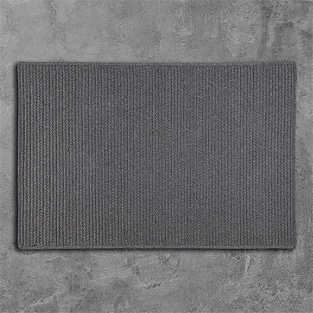 Colonial Mills Tapis LS05R036X060S 3 x 5 Pi. Sunbrella Solide Tressé Tapis Granit