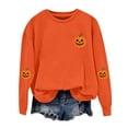 thumbnail image 2 of Vintage Washed Graphic Crewneck Sweatshirt for Women Witchy Vibes Aesthetic Tops Perfect for Trick or Treat Autumn Party, 2 of 4