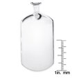 Coastal Jewelry Polished Stainless Steel Engravable Dog Tag Pendant