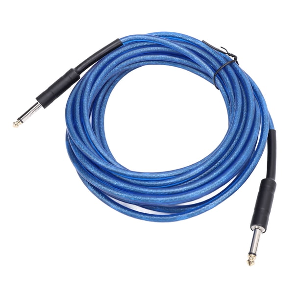 Cable de Guitarra, Cable de Guitarra Eléctrica Cable de Instrumento de Transferencia de Señal Superior 6,35 mm Macho A Macho Reduce El Cable de Ruido de Instrumento Coaxial