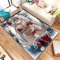 thumbnail image 1 of Alfombra de Navidad para chica Sexy con estampado HD, alfombra de área grande para sala de estar, dormitorio, sofá, decoración antideslizante zhangyuxiang unisex, 1 of 1