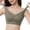 Army Green, variant on Women’s Seamless Wireless Support Bra, Back Smoothing Breathable Everyday Vest Bra with Fixed Cup Beige L