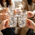 thumbnail image 4 of Art Goose Glass Cup,12 oz,Reusable Glassware Cup for Beverage,Soda,Lemon,Juice, Drinking Borosilicate Drinkware Mug,2pcs - 01 Goose Cup, 4 of 7