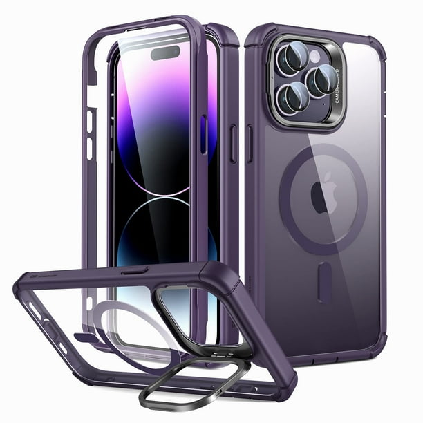 Funda magnética ESR para iPhone 14 Pro Max con soporte morado