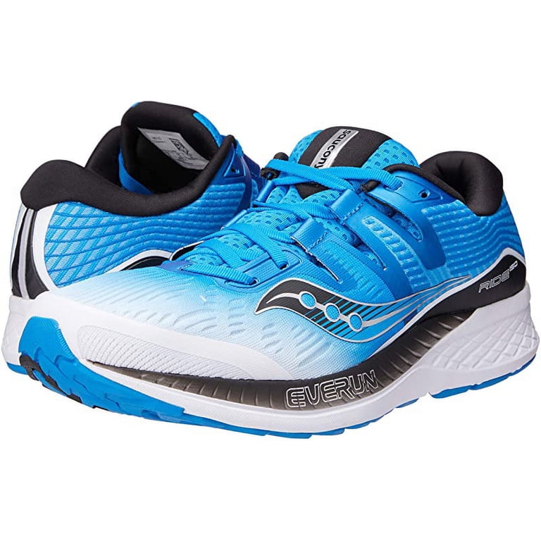 Saucony Men's Ride Iso White Black Blue Ankle-High Running 11W