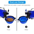 thumbnail image 3 of Dog Travel Water Bottle Collapsible Bowls, 2 In 1 Pet Food Container With Collapse Bowls, Outdoor Portable Water Bowls For Walking, Traveling, Camping, 3 of 4