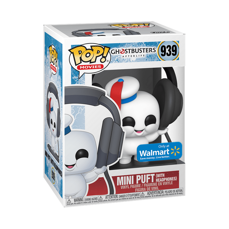 Funko Pop! Movies: Ghostbusters: After-Mini Puft with Headphones Vinyl  Figure (Walmart Exclusive)