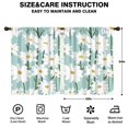 thumbnail image 2 of Blackout Kids Curtains,Teal Daisy Flower White Blooms Pattern Childrens Insulated Curtains Set Of 2,Bedroom Essentials,Toddler Room Decor 42"x54", 2 of 5