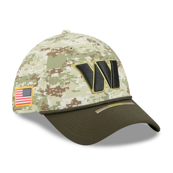 Men's New Era  Camo Washington Commanders 2025 Salute to Service 39THIRTY Flex Hat