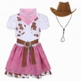 thumbnail image 7 of HCNTES Kids Western Cowgirl Costume Cowgirl Suit for Girls Dress Up Party Halloween Play Party For Kids 3 10 Years, 7 of 7