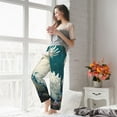 thumbnail image 5 of Salouo Tropical Parrot Floral Artwork Print Women's Pajama Pants Casual Loose Sweatpants PJs Flowy Pants Drawstring Palazzo for Women Wide Leg Pants Lounge Pajama -XX-Large, 5 of 8
