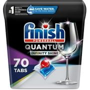 Finish - Quantum Infinity Shine - 70 Count - Dishwasher Detergent - Powerball - Our Best Ever Clean and Shine - Dishwashing Tablets - Dish Tabs