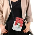 thumbnail image 4 of XYZCANDO Snowflake Snowman Crossbody Messenger Wallet for Women Mini Cellphone Handbag Over Shoulder Purse Casual Phone Case with Crossbody Shoulder Strap Lightweight Coin Bag for Work Travel, 4 of 7