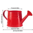 thumbnail image 2 of 4L Metal Watering Can, for Garden Flower Watering, Watering Can Gardening Tool - 4L Metal Flower Garden Watering Can for Outdoor Indoor, Long Spout, Galvanized Steel, Durable, Kingtowag, 2 of 2