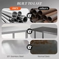 thumbnail image 3 of Stainless Steel Workbench - 24"x47"x34" Prep Table with Shelf | Kitchen, Garage Work Bench | Heavy Duty, Adjustable Legs, Silver Finish, 3 of 7