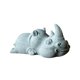 thumbnail image 5 of Figura de mascota de té en miniatura de piedra arenisca verde con postura para dormir, adorno de mesa Rinoceronte, 5 of 9