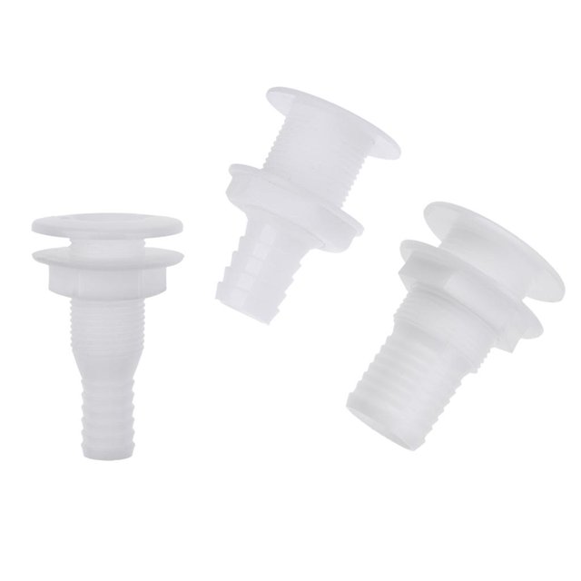 Bomba De Achique Thru- De Plástico De 3 Piezas Y De Manguera De Aireador Para Zulema Bilge Thru Fitting Casco