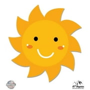 Cute Sun - 3" Vinyl Sticker - For Car Laptop I-Pad Phone Helmet Hard Hat - Waterproof Decal