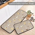 thumbnail image 5 of SKYSONIC Coffee Beans Cups Cupcakes Kitchen Rugs Set of 2, Cartoon Heart Floor Runner Area Rug Washable Carpet Mat Perfect for Living Room Bedroom Entryway, 5 of 7