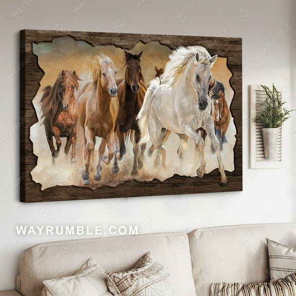 Quarter horses, Unique frame, Dark cloud, Horse painting - Jesus Landscape poster Prints, Christian Wall Art, UNFRAMED-8x12