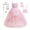 Dress with Bag, variant on KAWELL Good Witch Glinda Costume Girls Pink Tulle Princess Dress Toddler Halloween Costumes Witch Cosplay Outfit