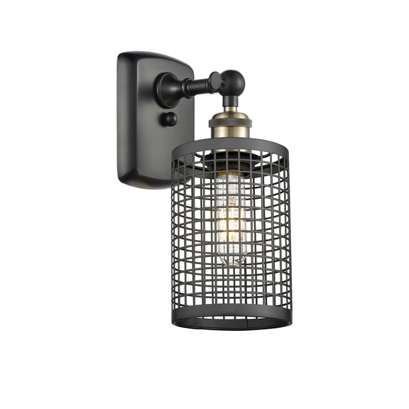Innovations Lighting 516-1W-13-5 Nestbrook Sconce Nestbrook 13" Tall Wall Sconce - Black