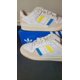 thumbnail image 4 of Adi - das Originals Forum Low Sneakers ID7962 White Blue Yellow Men's Size 11, 4 of 6