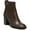 Umber leather, variant on Franco Sarto Womens Rivet Leather Block Heel Booties