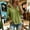 Green, variant on Women's Cold Shoulder T-shirt Vintage Style Mexican Peasant Blouse Elbow Length Mexican Blouse Lightweight Top Lazy and Relaxed Pullover T-shirts Tunic Top Womens Tops Black 2xl