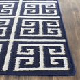 thumbnail image 3 of Safavieh Dhurries Navy Contemporary Rug - Runner 2'6" x 9', 3 of 5