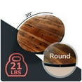 thumbnail image 3 of HEIRLOUM Reclaimed Wood Table Top - Rustic Recycled Solid Wood Perfect for Kitchens, Dining and Coffee Table Top (1pc 30" Round, IMP30R), 3 of 6