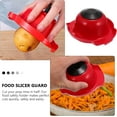 thumbnail image 2 of Support de Sécurité Alimentaire Mandoline Outil de Tranchage Trancheuse Garde-Doigt pour Mandoline Râpe Coupe Rouge, 2 of 4
