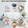 thumbnail image 5 of Sorbus 4x6 Photo Organizer Box with 16 Clear Cases – Craft & Picture Storage Solution, 5 of 7