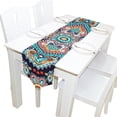 thumbnail image 5 of Coolnut 13"x90" Rectangle Floral Paisley Printed Table Runner for Wedding Birthday Holiday, 5 of 5