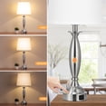 thumbnail image 6 of NiteLoom 22.5" Set of 2 Table Lamps, 3-Way Dimmable Nightstand Lights with USB A+C Charging Ports, Modern Lamps for Bedroom Dorm Office, 6 of 8