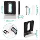 thumbnail image 5 of Kit Colgante de Espejo Resistente 10 Piezas, Clips Hardware Montaje Pesado para en Pared, Agujero Único Plata, 5 of 5